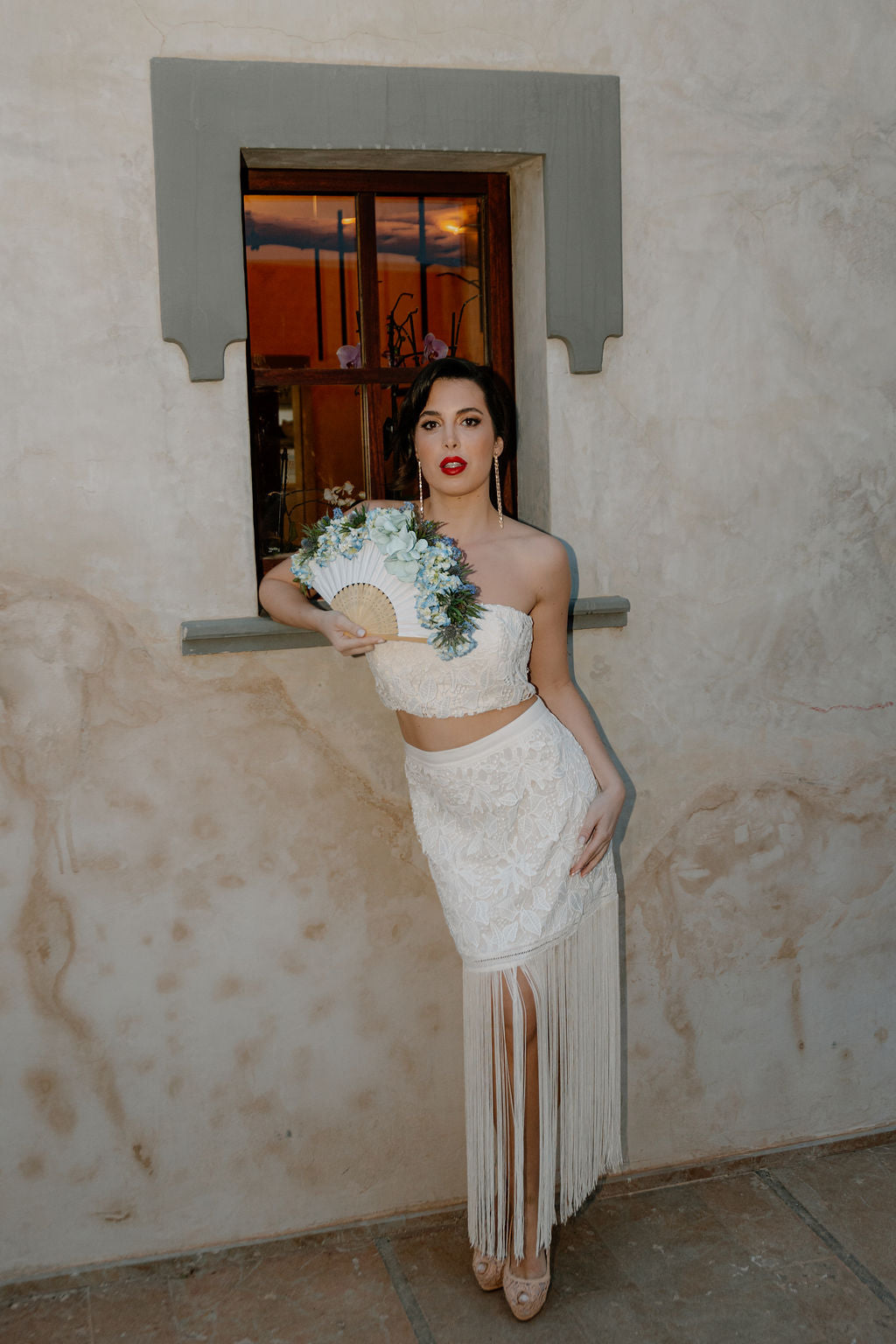 White Bandeau Bridal Top